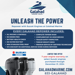 Galahad Marine Repower Includes so many perks! Contacts us today to learn more.